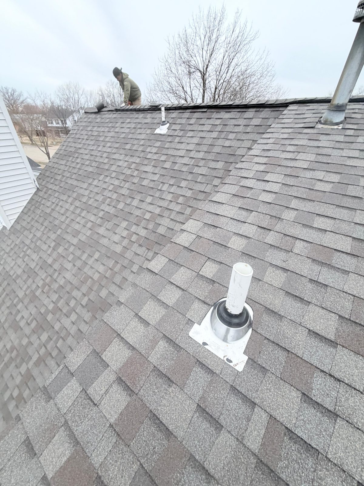 Hip ridge roof finish — St. Charles County
